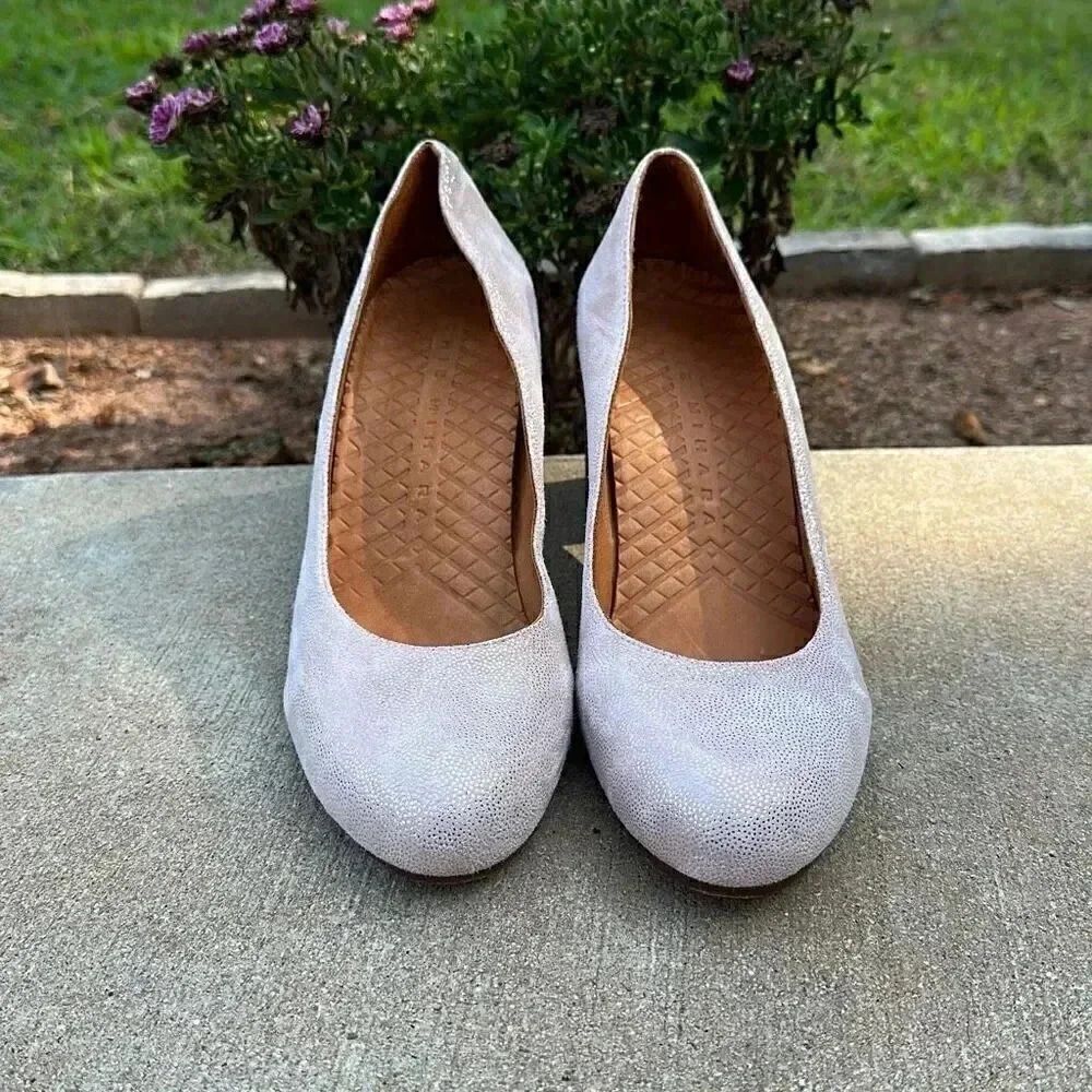 Chie Mihara Pink Block Heel Pumps Leather Women Size 39 Designer Shoes - Picture 2 of 16